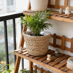 Natural Rush Botanical Planter
