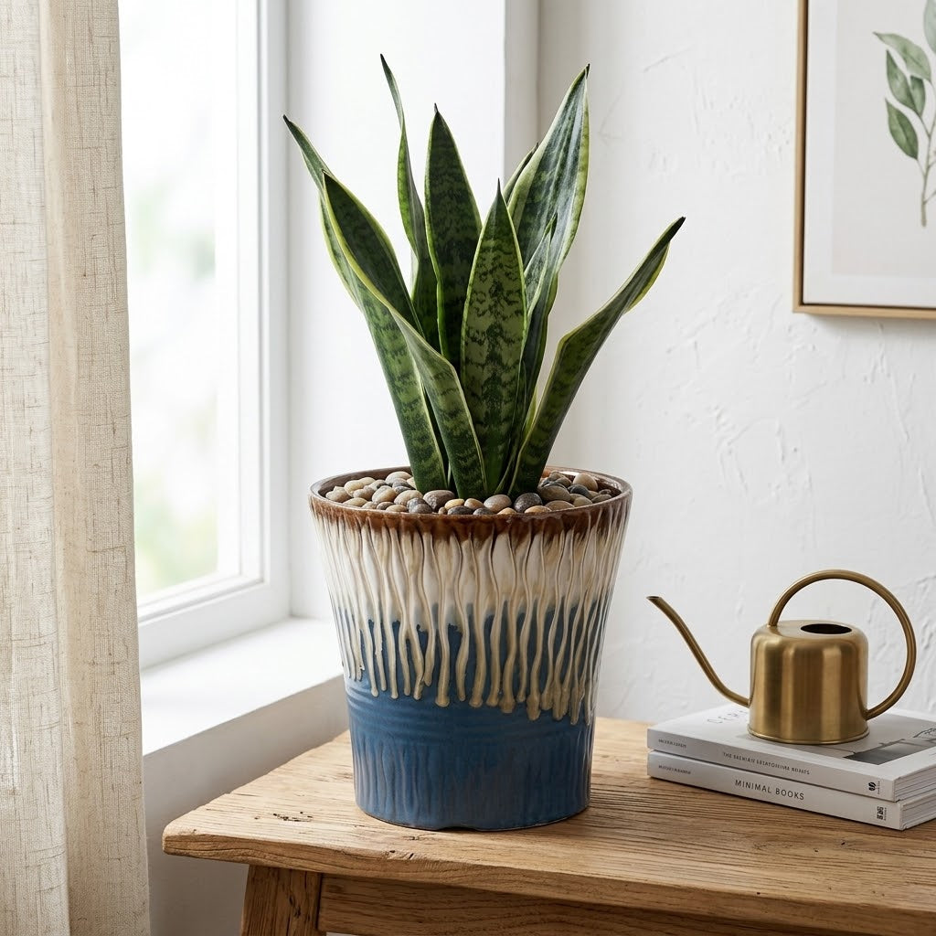 The Nordic Glazed Azure Vessel