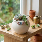 The Artisan Bisque Succulent Vessel | 5-Decal Vessel