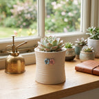 The Artisan Bisque Succulent Vessel | 3-Decal Vessel