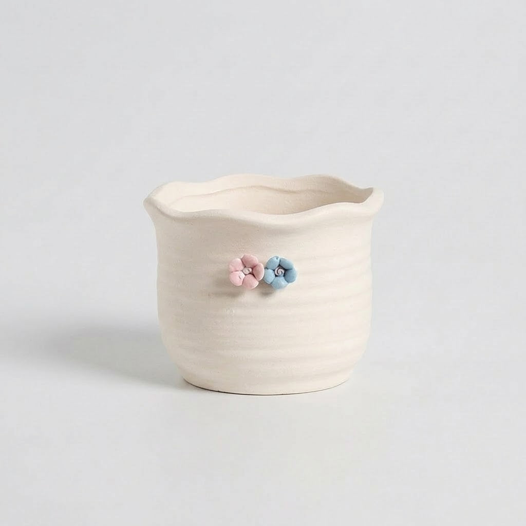 The Artisan Bisque Succulent Vessel | 4-Decal Vessel
